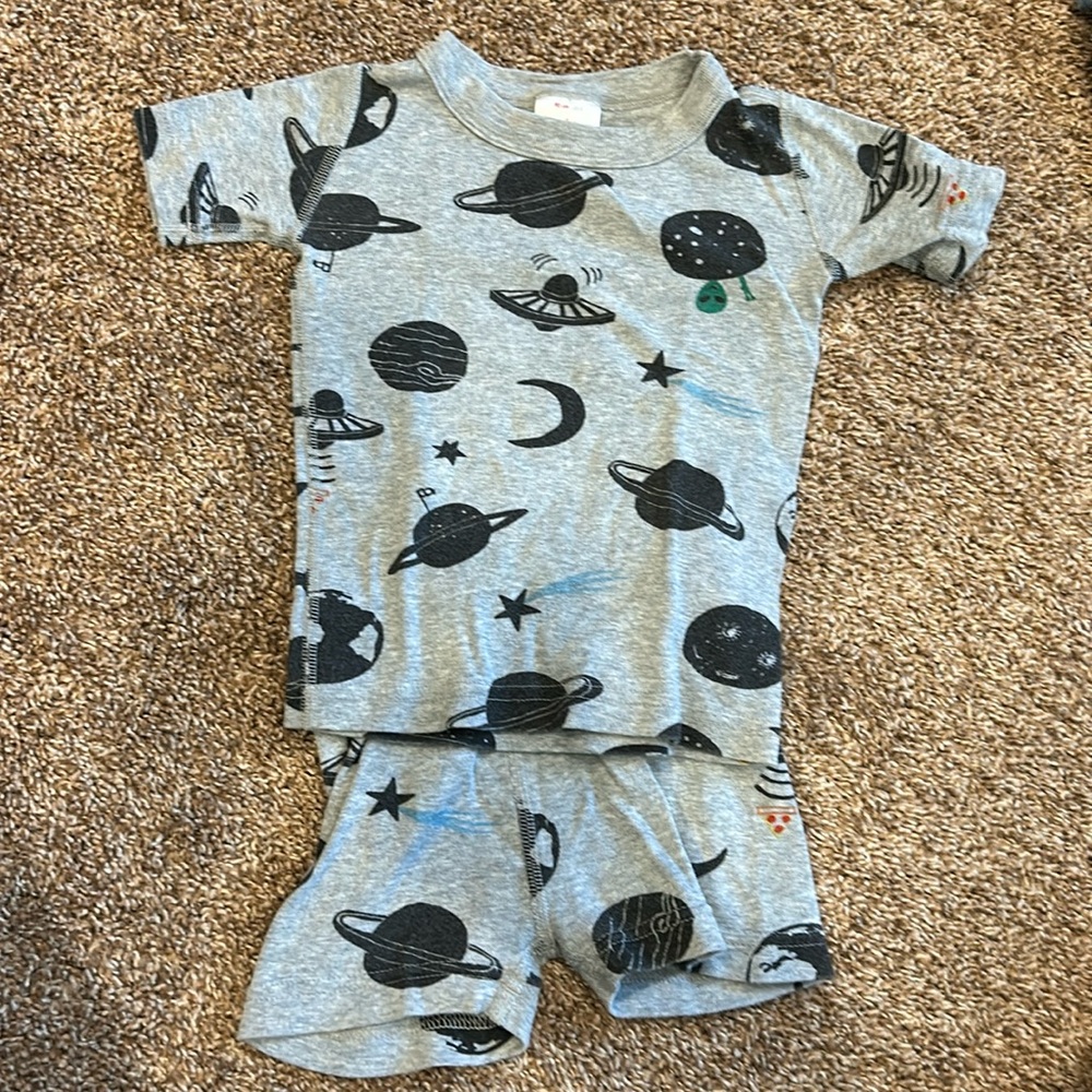 Hanna Andersson Short John’s Pajamas - Space Size 3